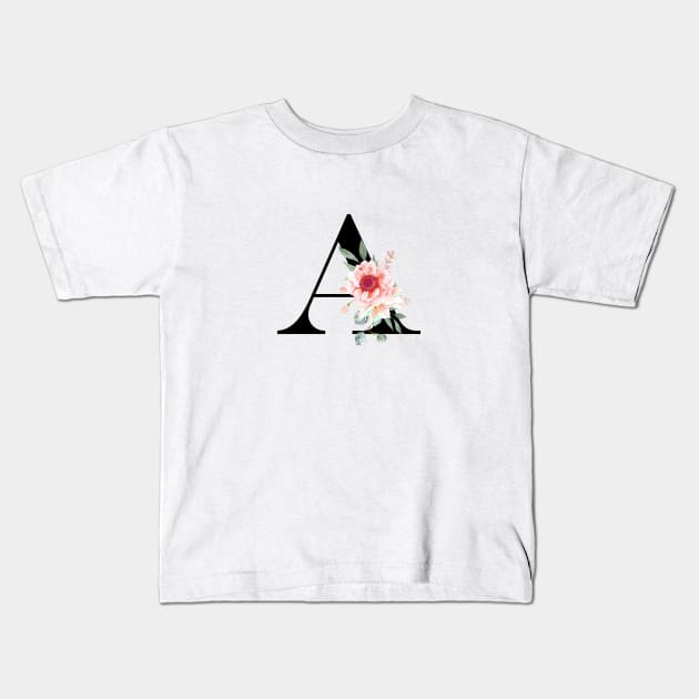 MONOGRAM LETTER A Kids T-Shirt by LatiendadeAryam